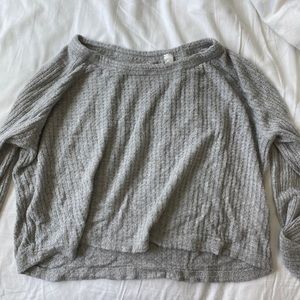 Pacsun Me & We Gray cropped shirt